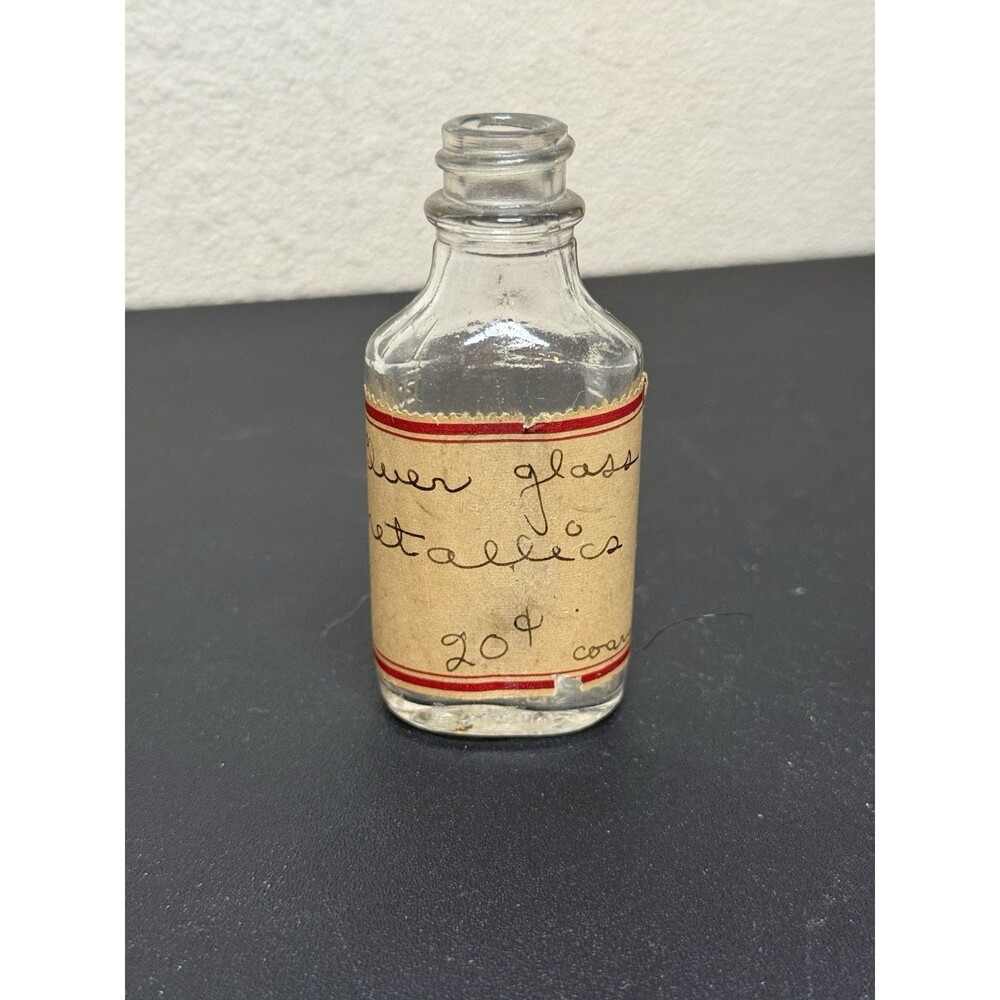 VTG Duraglas Pharmacy Medicine Bottle Apothecary 3xvi 1940-1950’s no lid